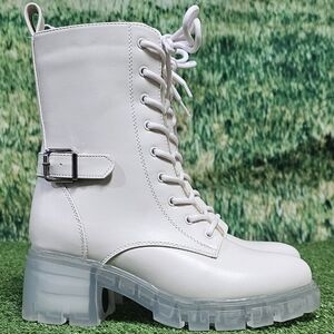 CUPID | x ONE PLANET PLAZO VEGAN LEATHER 100% RECYCLED LUG SOLE COMBA…